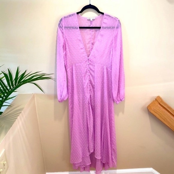 Express X Rocky Barnes Sheer Dot Kimono Duster Y2K - Picture 8 of 12